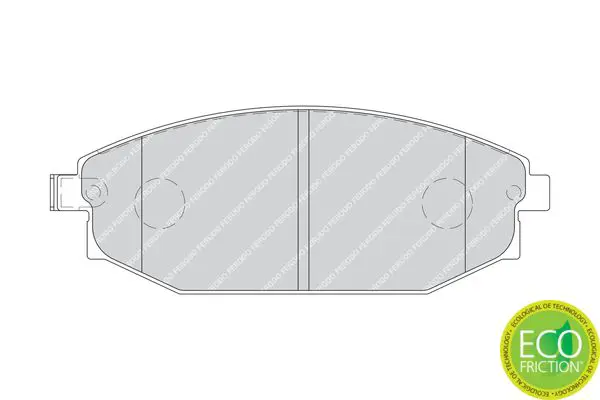 Handler.Part Brake pad set, disc brake FERODO FDB1671 2