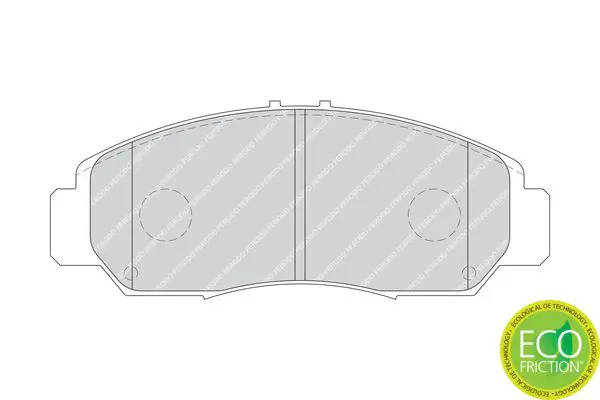 Handler.Part Brake pad set, disc brake FERODO FDB1669 2