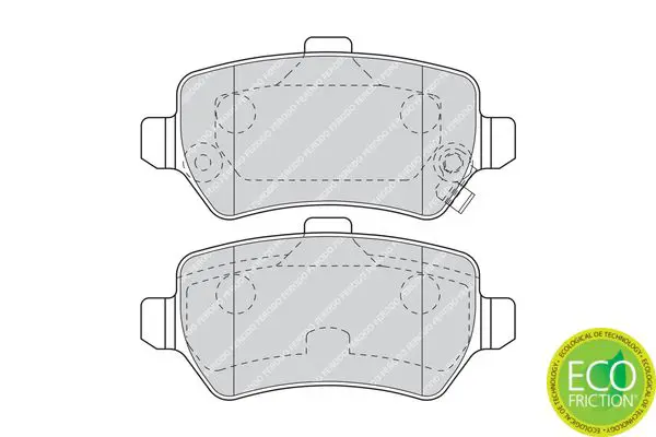 Handler.Part Brake pad set, disc brake FERODO FDB1521 2