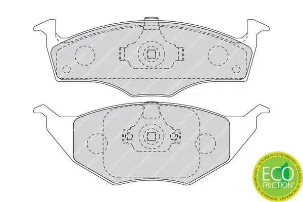 Handler.Part Brake pad set, disc brake FERODO FDB1517 2