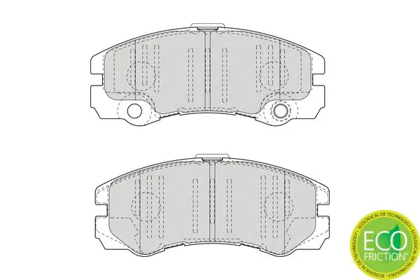 Handler.Part Brake pad set, disc brake FERODO FDB1511 2