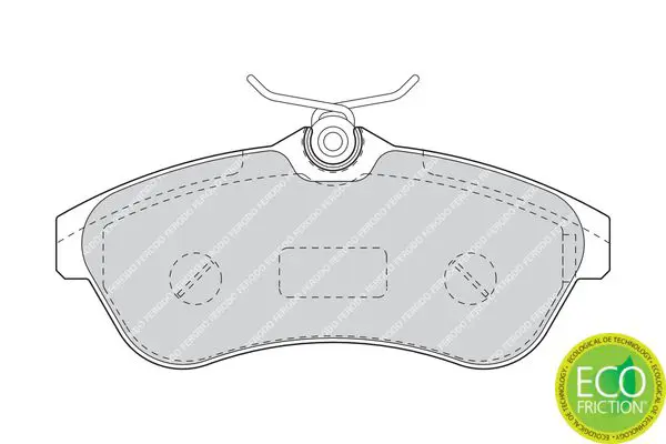 Handler.Part Brake pad set, disc brake FERODO FDB1543 2