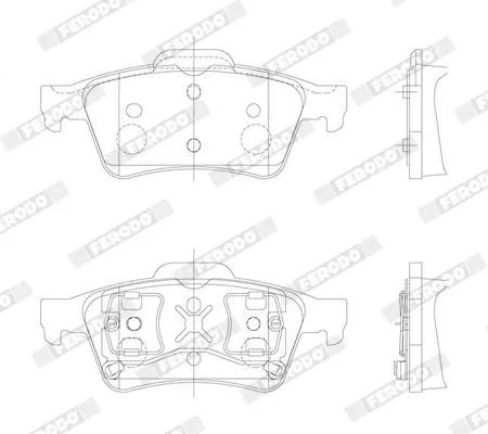 Handler.Part Brake pad set, disc brake FERODO FDB1540 2