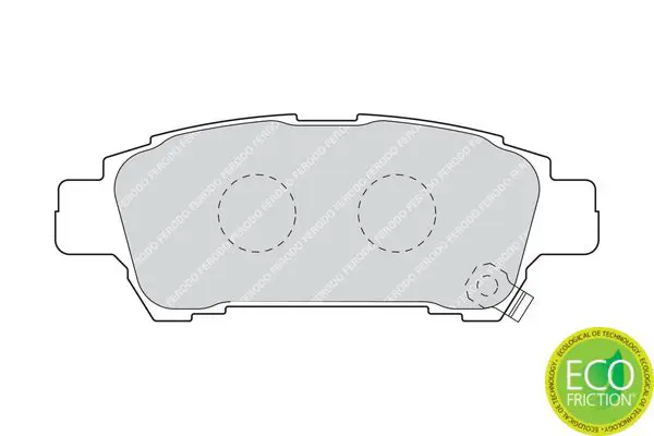 Handler.Part Brake pad set, disc brake FERODO FDB1530 2