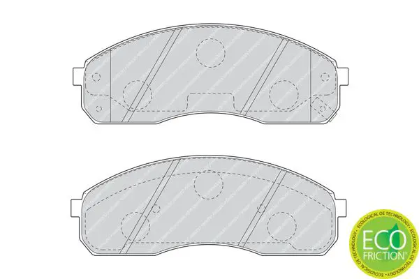 Handler.Part Brake pad set, disc brake FERODO FDB1595 2