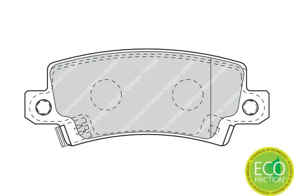 Handler.Part Brake pad set, disc brake FERODO FDB1574 2