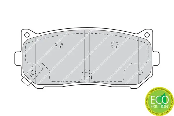 Handler.Part Brake pad set, disc brake FERODO FDB1569 2