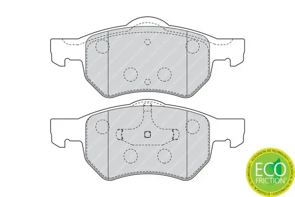 Handler.Part Brake pad set, disc brake FERODO FDB1474 2