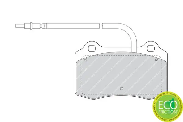 Handler.Part Brake pad set, disc brake FERODO FDB1379 2