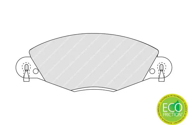 Handler.Part Brake pad set, disc brake FERODO FDB1412 2