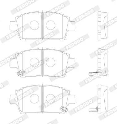 Handler.Part Brake pad set, disc brake FERODO FDB1392 2