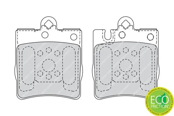 Handler.Part Brake pad set, disc brake FERODO FDB1322 2