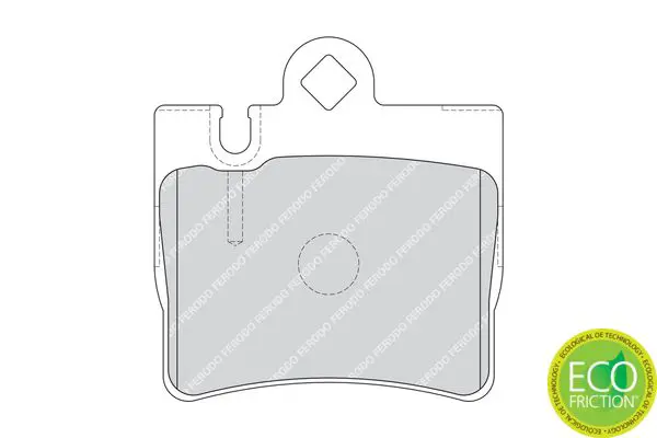 Handler.Part Brake pad set, disc brake FERODO FDB1427 2