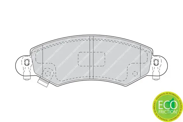 Handler.Part Brake pad set, disc brake FERODO FDB1423 2