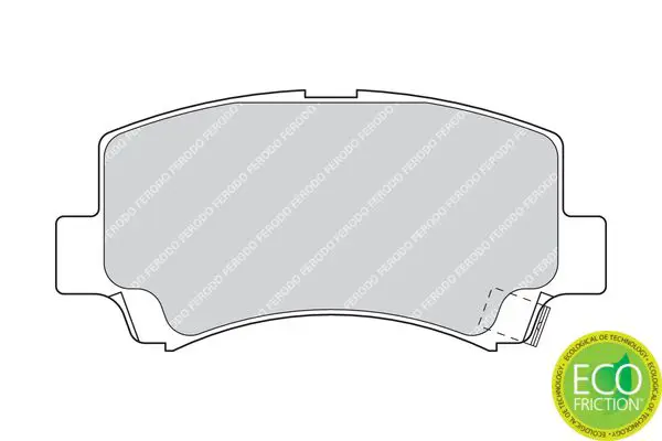 Handler.Part Brake pad set, disc brake FERODO FDB1421 2