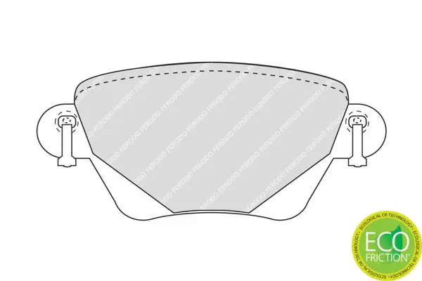 Handler.Part Brake pad set, disc brake FERODO FDB1416 2