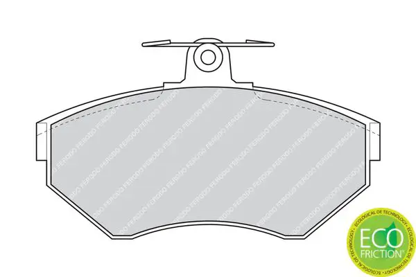 Handler.Part Brake pad set, disc brake FERODO FDB1312 2