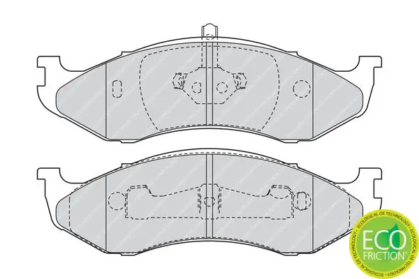 Handler.Part Brake pad set, disc brake FERODO FDB1267 2