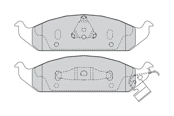 Handler.Part Brake pad set, disc brake FERODO FDB1254 2