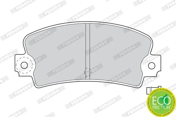 Handler.Part Brake pad set, disc brake FERODO FDB114 2