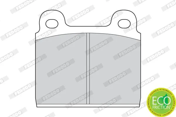 Handler.Part Brake pad set, disc brake FERODO FDB11 2