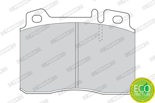 Handler.Part Brake pad set, disc brake FERODO FDB1037 2