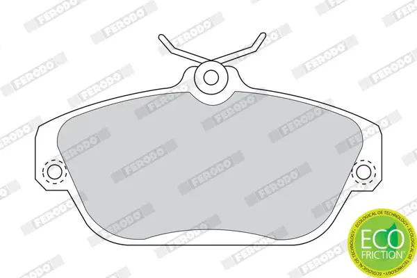 Handler.Part Brake pad set, disc brake FERODO FDB1024 2