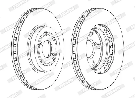 Handler.Part Brake disc FERODO DDF1064C 1