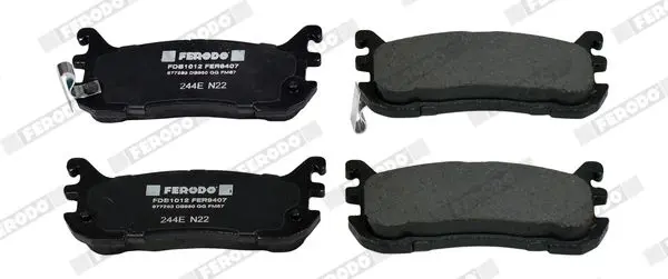 Handler.Part Brake pad set, disc brake FERODO FDB1012 2