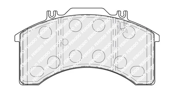 Handler.Part Brake pad set, disc brake FERODO FCV770 1