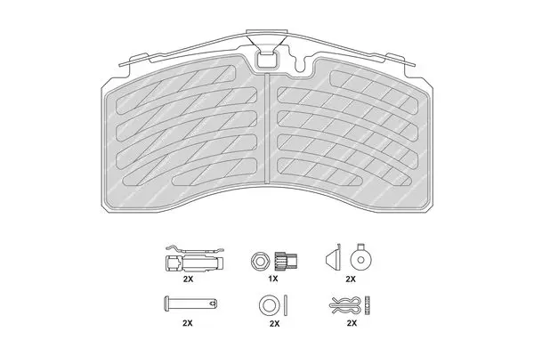 Handler.Part Brake pad set, disc brake FERODO FCV4461PTS 2