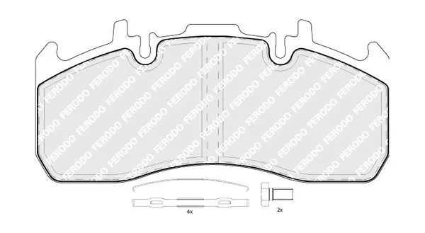 Handler.Part Brake pad set, disc brake FERODO FCV4377B 2