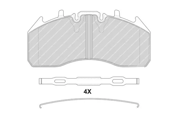 Handler.Part Brake pad set, disc brake FERODO FCV4311B 2