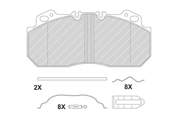 Handler.Part Brake pad set, disc brake FERODO FCV1813B 2