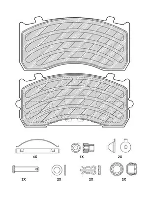 Handler.Part Brake pad set, disc brake FERODO FCV1277BFE 2