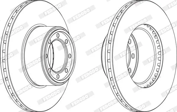 Handler.Part Brake disc FERODO FCR320A 2