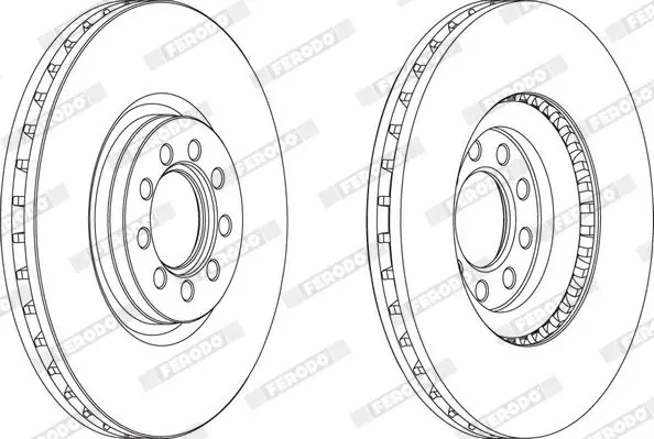 Handler.Part Brake disc FERODO FCR317A 1