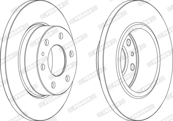 Handler.Part Brake disc FERODO FCR315A 1