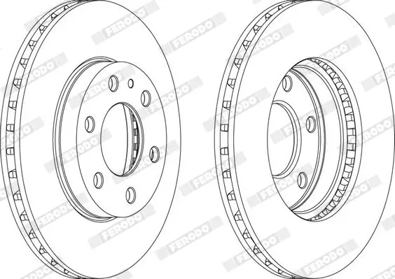 Handler.Part Brake disc FERODO FCR314A 1