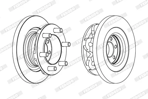 Handler.Part Brake disc FERODO FCR313A 2