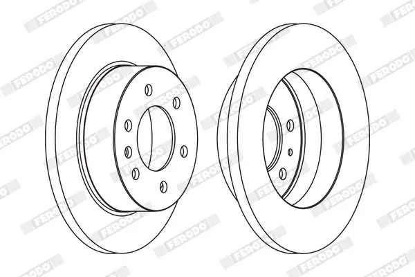 Handler.Part Brake disc FERODO FCR311A 1