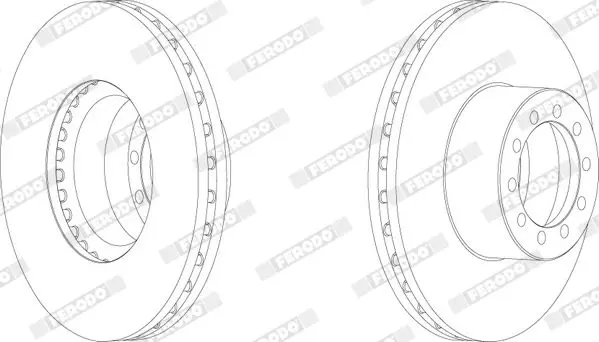 Handler.Part Brake disc FERODO FCR286A 2