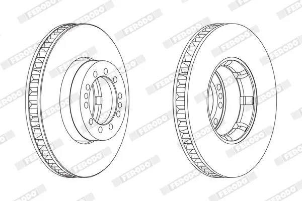 Handler.Part Brake disc FERODO FCR242A 2