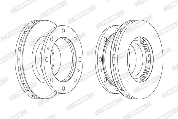 Handler.Part Brake disc FERODO FCR239A 1