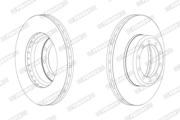 Handler.Part Brake disc FERODO FCR126A 2