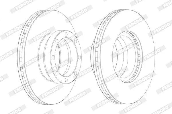 Handler.Part Brake disc FERODO FCR131A 2