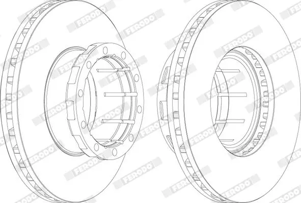 Handler.Part Brake disc FERODO FCR114A 1