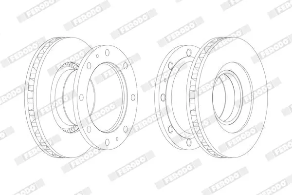 Handler.Part Brake disc FERODO FCR111A 2