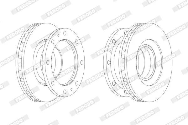 Handler.Part Brake disc FERODO FCR110A 1