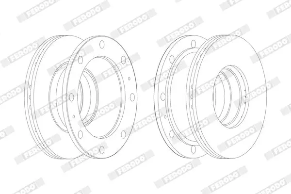 Handler.Part Brake disc FERODO FCR106A 1